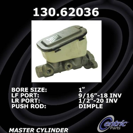 Centric Parts Premium Brake Master Cylinder, 130.62036 130.62036